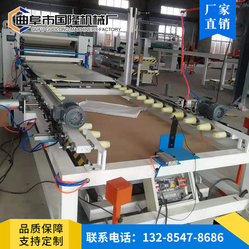 竹炭纤维木饰面高光冰火板贴面机