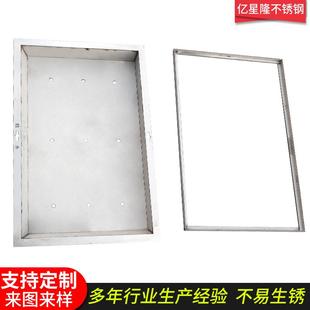 304林不锈钢坪井盖419圆形草方形下沉式 饰园雨水草盆不锈钢井盖 装