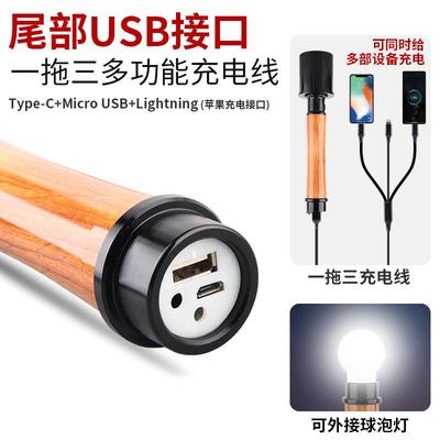 跨M24境强充电手电筒电显户外光火超点远射便携多功能手亮电筒M24