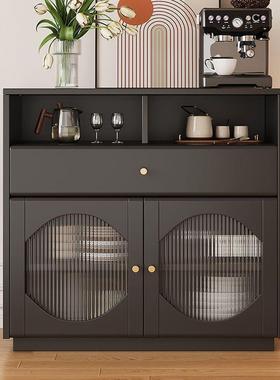 木餐边柜现代简储物置物柜厨房奢茶水柜餐厅储轻ZFD物斗约柜实收