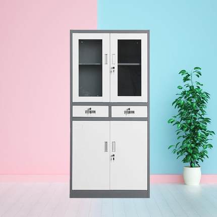 厂家钢直hhd-006供办公家具制五柜加厚节文件柜铁保险柜储物柜皮