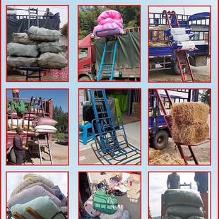 装车提升机上料升降机上货小型家用下乡收粮食折叠跟车电动上砖机