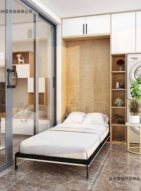 CTQ隐一床家用隐形藏床书柜体整套多功能书桌书折叠床小户柜型墨