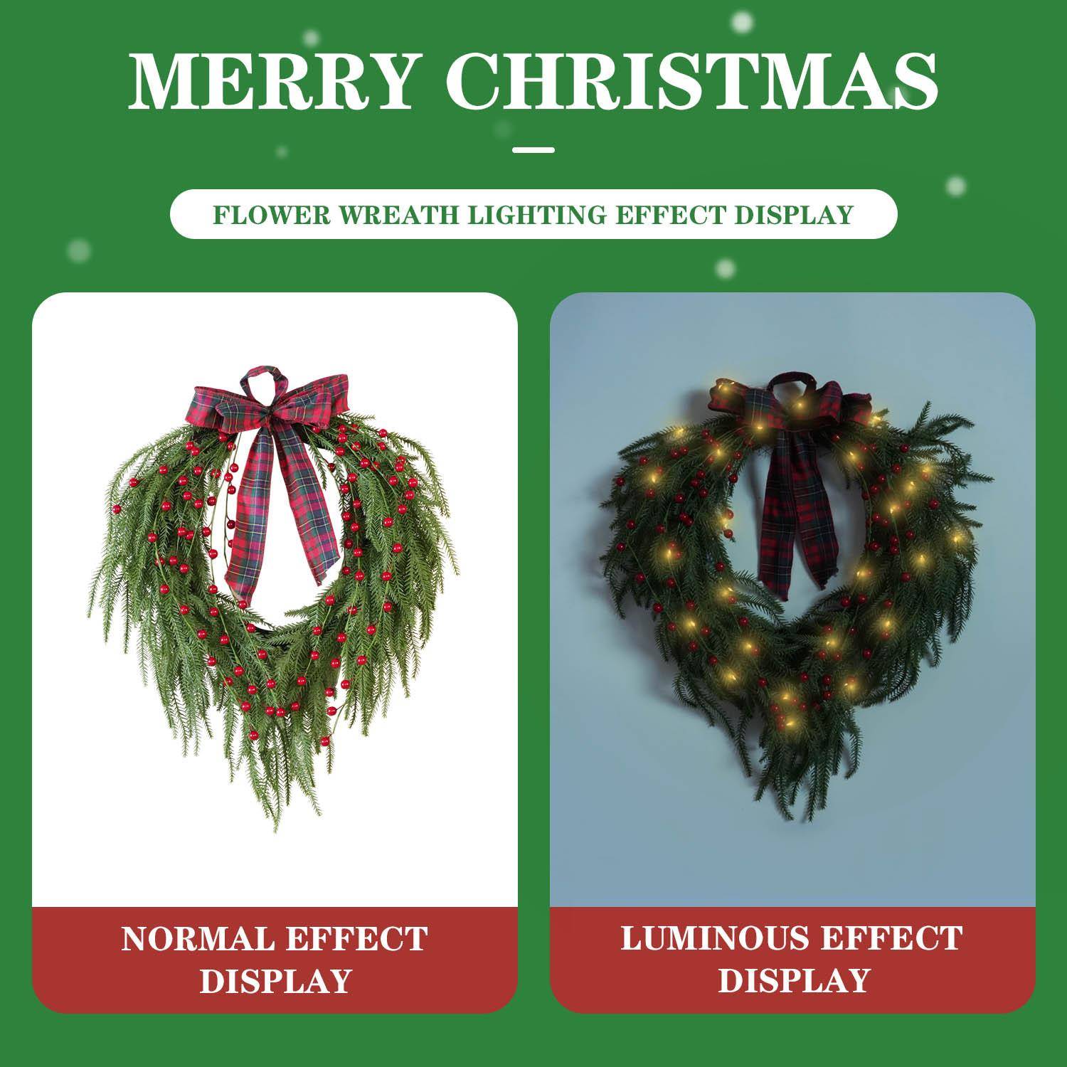 现跨境热卖欧美a爆款599Ch货ristms新品聖誕節类饰用品圣诞装花环