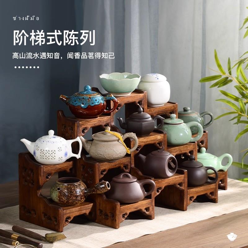 麦28955多宝阁桌面示博古架实木茶壶展架砂壶摆放丹架茶紫具置物