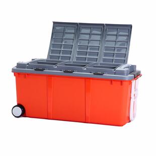 移动式汽车塑料置杂物箱家用带轮物整旅242理箱车载行用纳品后备