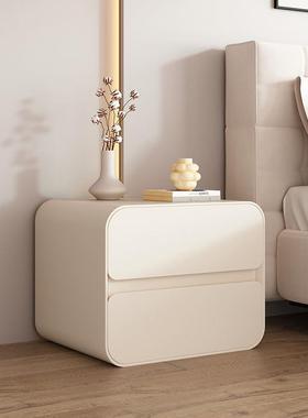 木床柜轻奢法式奶油风小型窄夹缝实2超头0cm迷你现代简约床边9740
