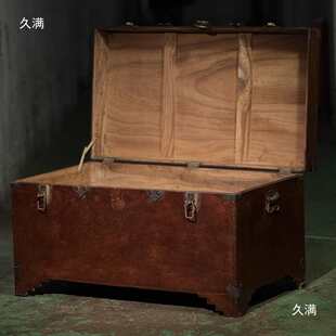 六块独板老樟木箱 1950年左右 老物件 一个 旧箱子 怀旧 复古