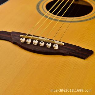 S木UPG森博格吉他标GD350准41寸缺角云杉民谣吉他初学木吉U他