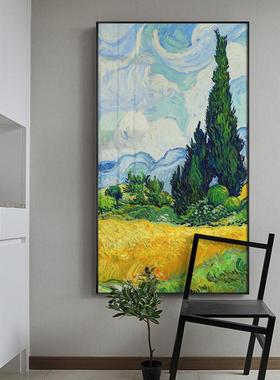 饰梵高名画空现代玄装画QX202011走廊过道墙壁画关进门客厅挂画星