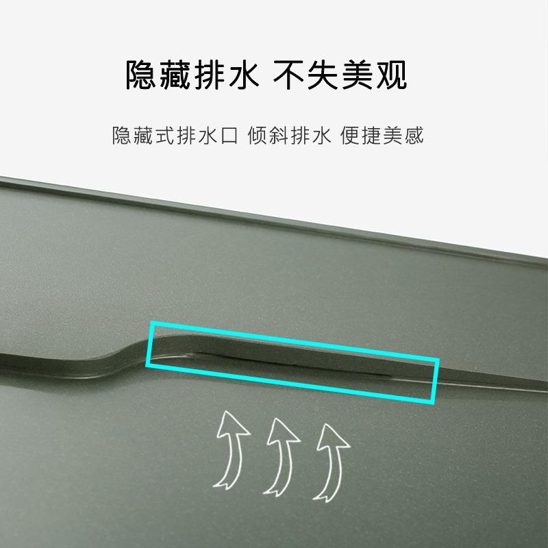 高烧档天然天绿茶盘茶台全天罗绿对自动器一体水家用电办公整块原