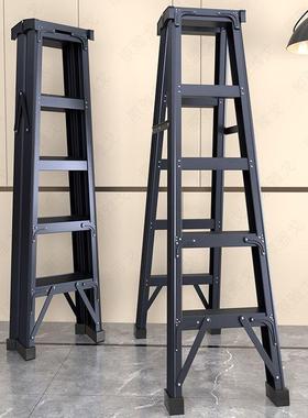 梯子家用折叠多加梯厚人梯功能移动楼梯字伸缩IMB登高爬梯室内扶