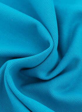 16紧密纺全棉双纱单面370GS纯棉汗布双重股磅短袖HIG针织面料