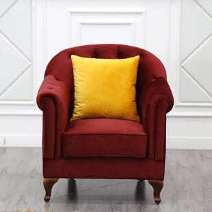 美式酒店公寓单人沙发椅 美甲店带扶手软包休闲椅 皮制拉扣老虎椅