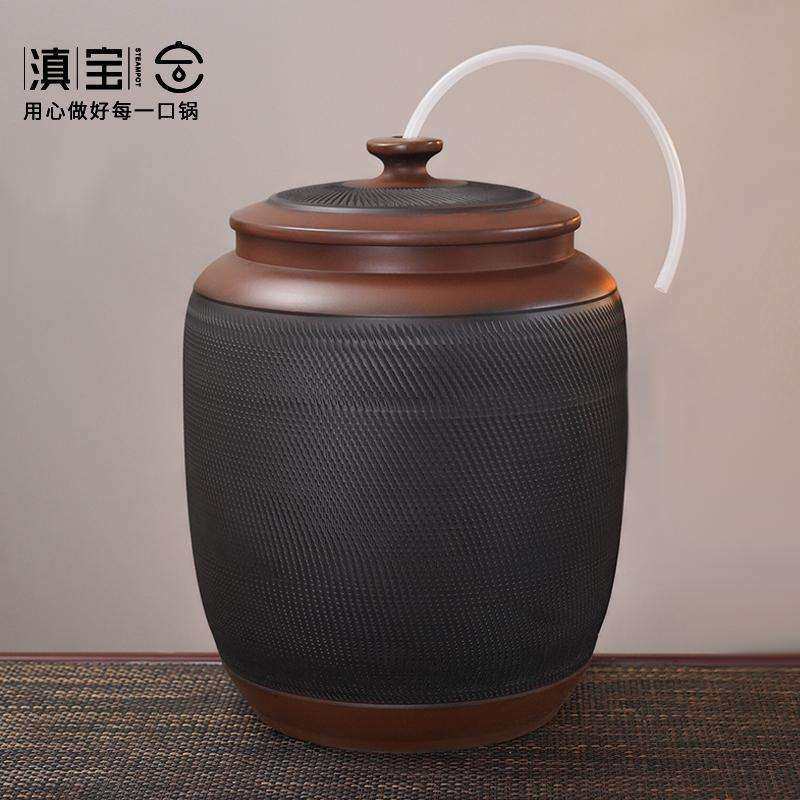 储水桶陶瓷水缸储水用家用老式带盖抽水茶台泡茶储水罐装纯净水桶