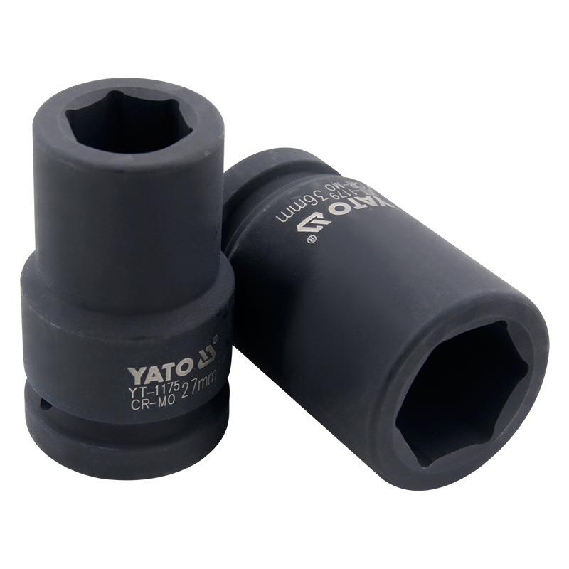 易尔英拓(YATO)大风炮六角长套筒头JFM子1动寸气动风轮胎套加长管