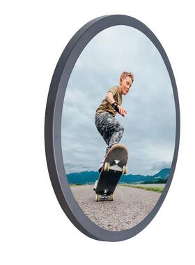 圆形广告液机圆高清晶广告机23.6示寸LCD圆型显屏ZRF可壁挂屏嵌入