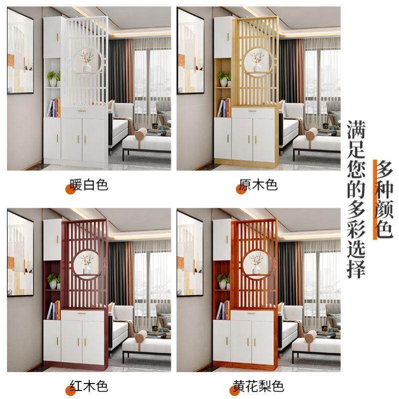 实济YPT木型厅柜双面新中式玄关柜卧室经柜酒柜福字入间户隔断柜