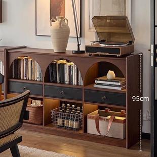 各HDC各沃加尔书柜客厅法式中古风实木矮柜展书半示柜储物墙柜组