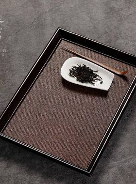 奉茗竹制席面泡台茶茶盘托盘干NQN竹家用重日式藤编长方形小茶桌