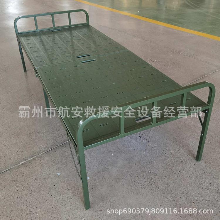 便携二折木板式折叠AKQ床简外野营易两折床抗震应急户救灾单人床