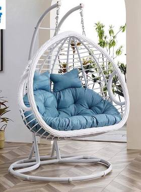 QFK吊用鸟巢阳台摇篮椅双吊篮藤椅室家内秋千吊床椅子懒人休闲人