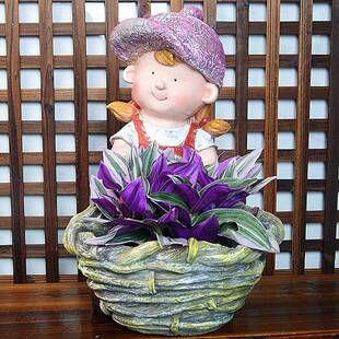 货卡小PRV孩盆多肉植物盆栽制作花园庭通院源园艺装饰品花工艺品