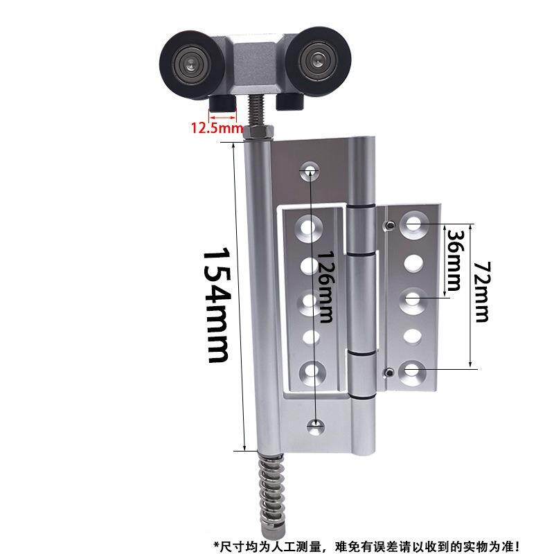 68型折门承重双边上吊轮会议室厅客门加厚合叠大GHD页顺滑静音吊