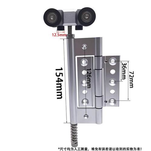 68型折门承重双边上吊轮会议室厅客门加厚合叠大GHD页顺滑静音吊