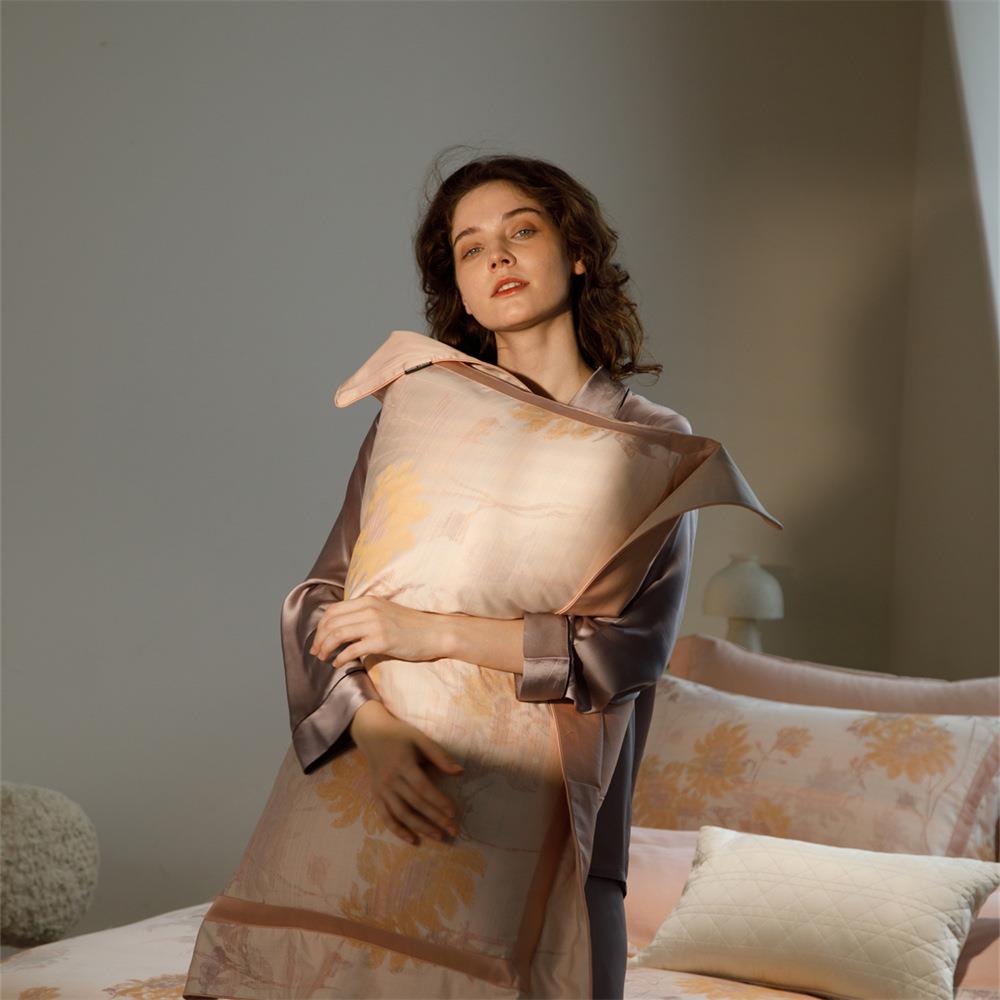 Mahia意大KTM利色织提花端全棉四件套1n60高双股长绒棉纯棉华床奢