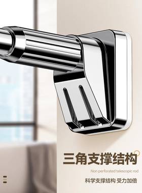 架顶天立地晾衣免杆打孔升家用小房间收QXV纳阳台简易挂衣降置衣