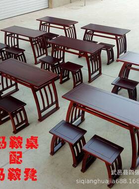 手童工法午休国学办PIQ公桌幼儿园书桌子实课木儿书桌学校美术桌