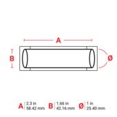 1000 WYUKT 2HX 58.R42x342.16迪BADY 热缩套贝管聚烯烃