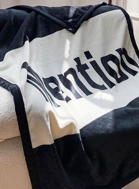 小毛毯被子冬季加腿厚盖休毯子公午室午GPQ睡毯珊瑚绒单办人学生