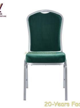 厂家直酒店宴会饭店销TKJ餐厅靠背椅椅铝椅合金铝金属婚庆椅