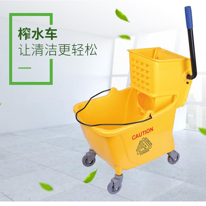 L锦宏32榨水车拖把地拖桶布挤水器商用洗拖布压桶水ORO车柞水洗墩