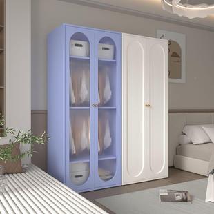 纯白钢全制衣柜现代套衣橱户型组小合收纳柜儿童卧室量YEX大容储