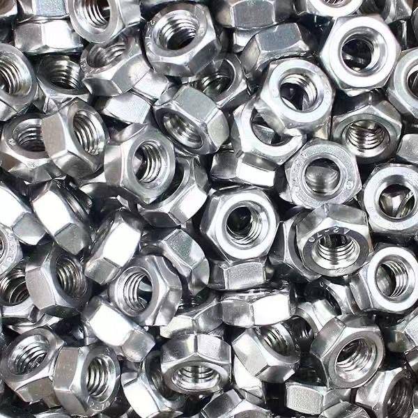 5KGY0镀锌螺母国标4.8斤螺级镀锌螺母六角螺母帽M6M8M10MM12M1618