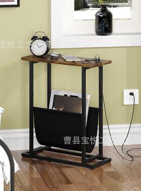 客厅地布茶几收纳艺折叠多功能卧室58418实木轻奢用家金属支落架