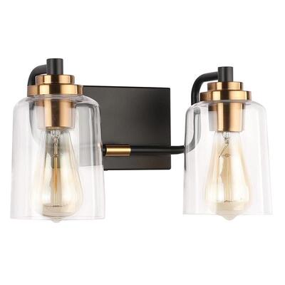 HJR新款壁头镜灯前灯美式复玻古3浴室梳妆台璃灯罩2头ebay