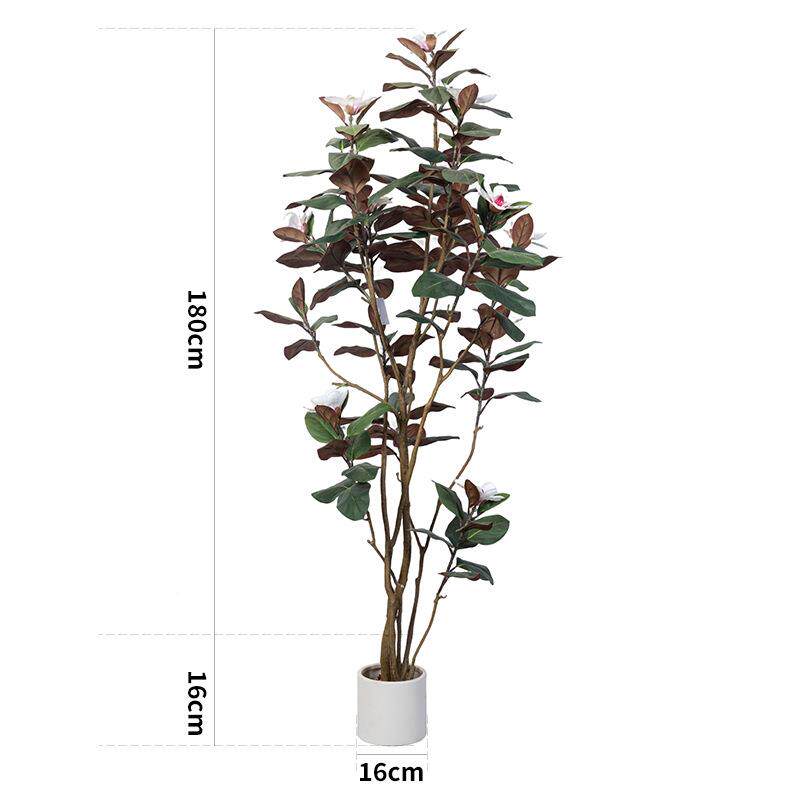大型植仿真玉兰植花树室内摆件客厅人造AKY假花盆假树栽物仿真绿