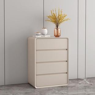 10w人看白色奶油风多层储物十在斗实木卧室现代+约收纳简柜NRE客