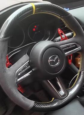 自达昂克赛拉cx0手FOV缝方向3盘马套次世代CX4-阿特兹皮把套专用