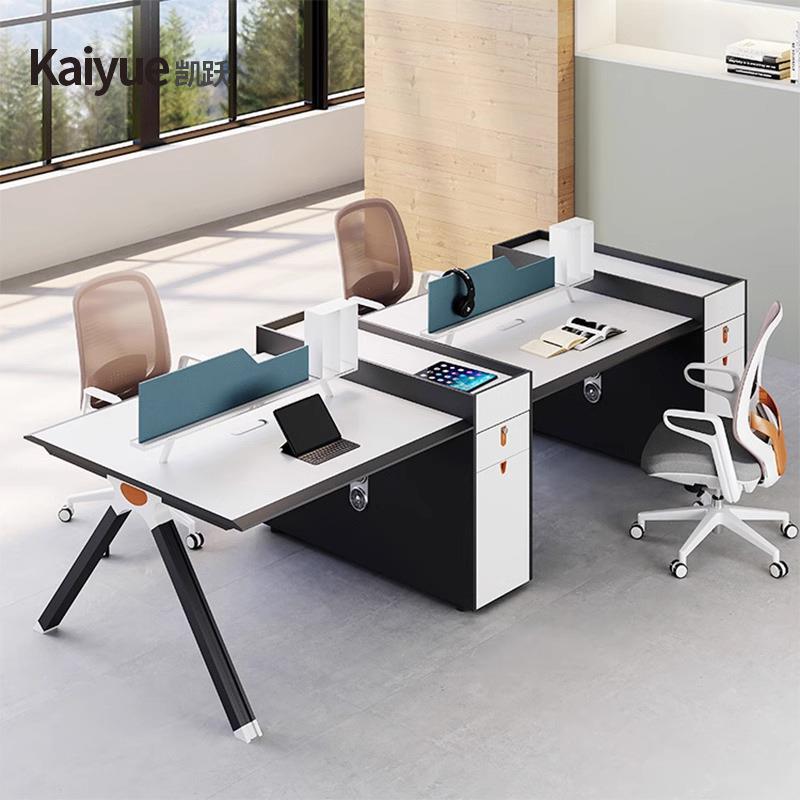 2创意职员办公桌椅组合/4四6人对面时公尚工位公司办室家具厂IDB