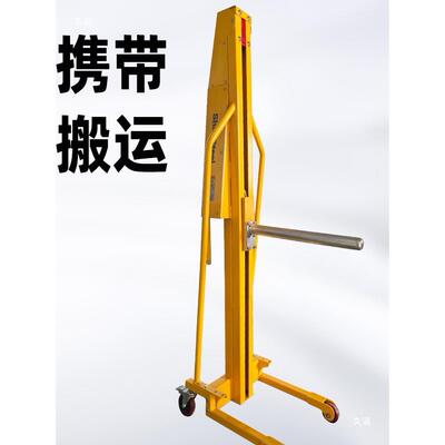 轻型手摇堆高车你迷型绞38640盘升高车卷车升降机叉车上料装卸单