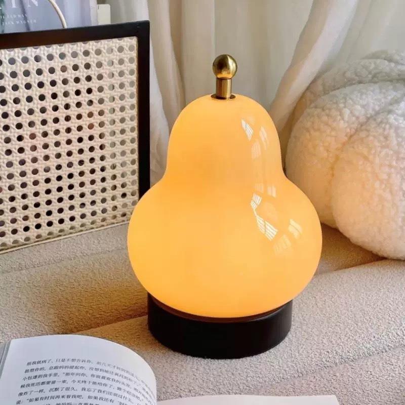 网红灯油梨子灯创意台台时奶尚美观卧室书房床头台灯WNA氛围感