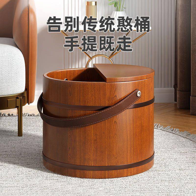 可手提泡脚桶脚桶木质泡脚木桶家用木BAC泡盆足浴实盆洗脚盆洗脚