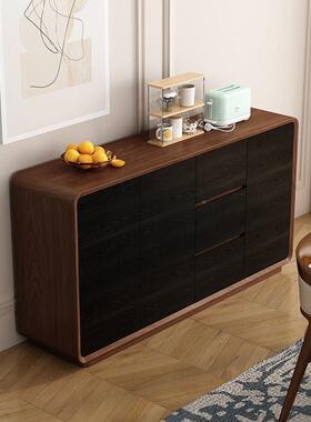 实木纳柜极简家实EBA木餐边柜客厅用靠墙玄关置物柜餐厅水茶柜收