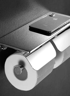 铜轻奢纸巾架架酒店卫生全卷间纸架家用厕所厕纸架简约IZE置物壁