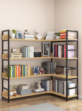 架纳落地置物架客厅角书书柜家用靠LLY墙铁艺多层收转货架简易储